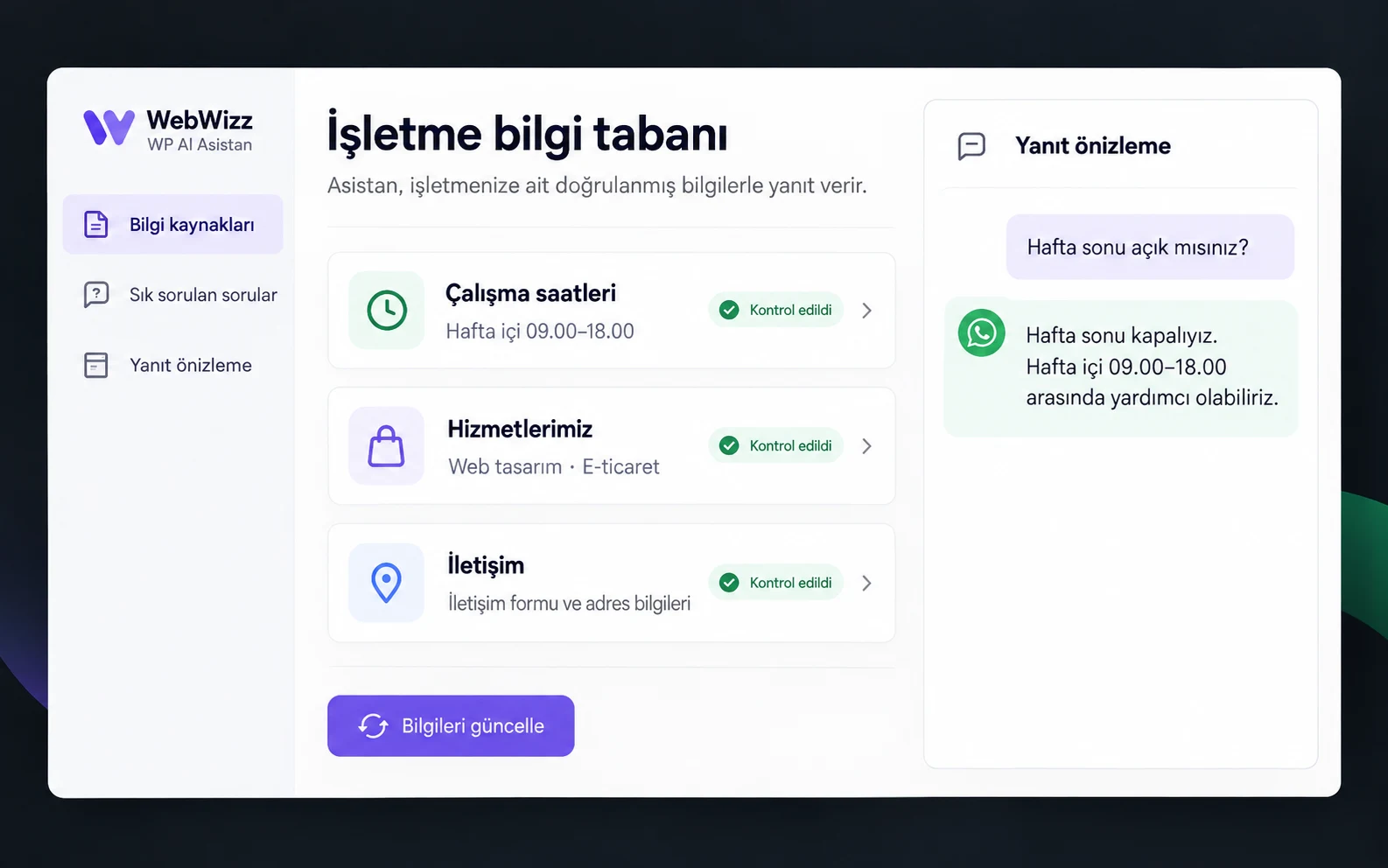 İşletme Bilgi Tabanı ve Eğitim