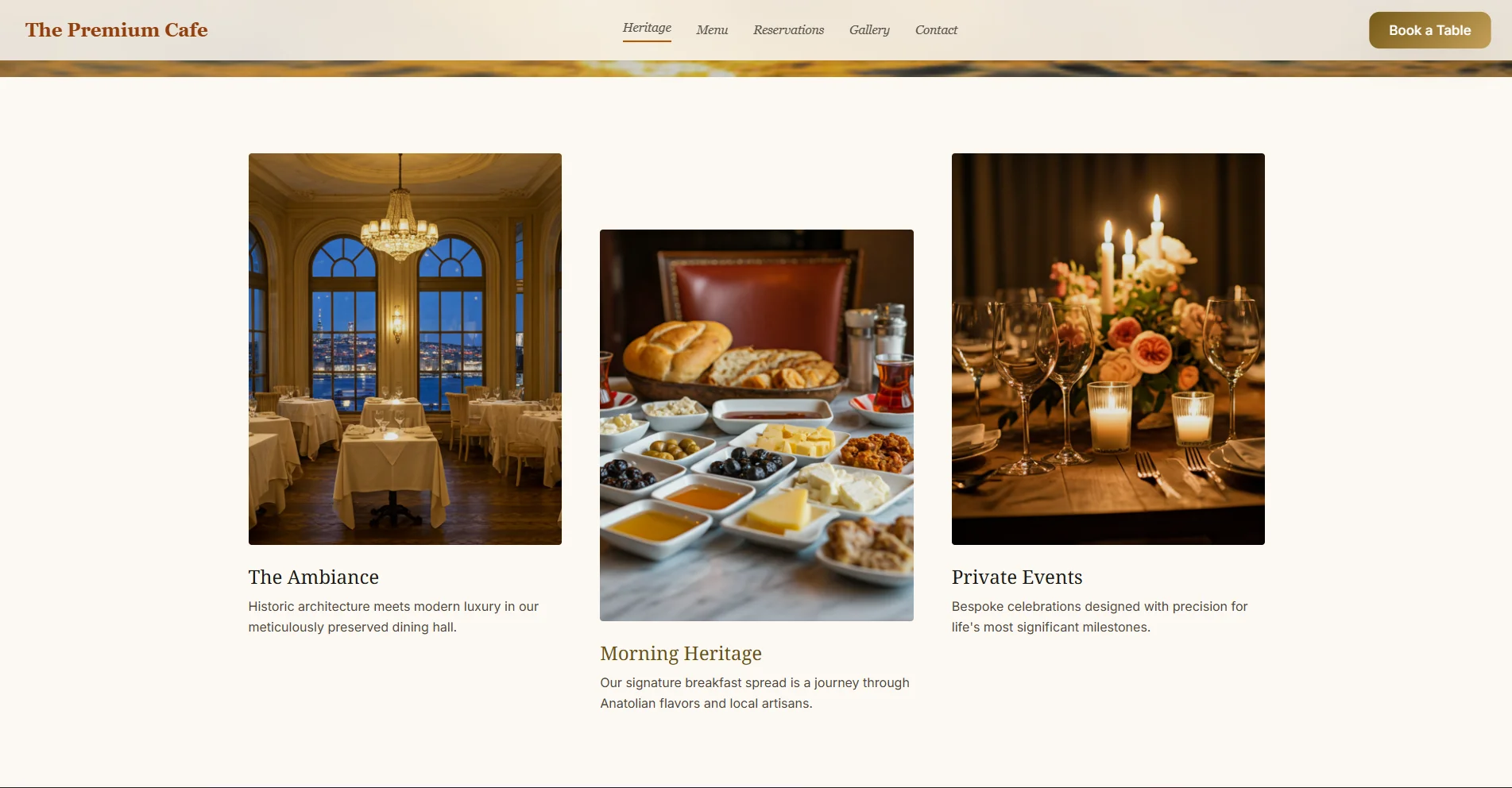 The Premium Cafe – Modern Cafe Website & Admin Panel - 1