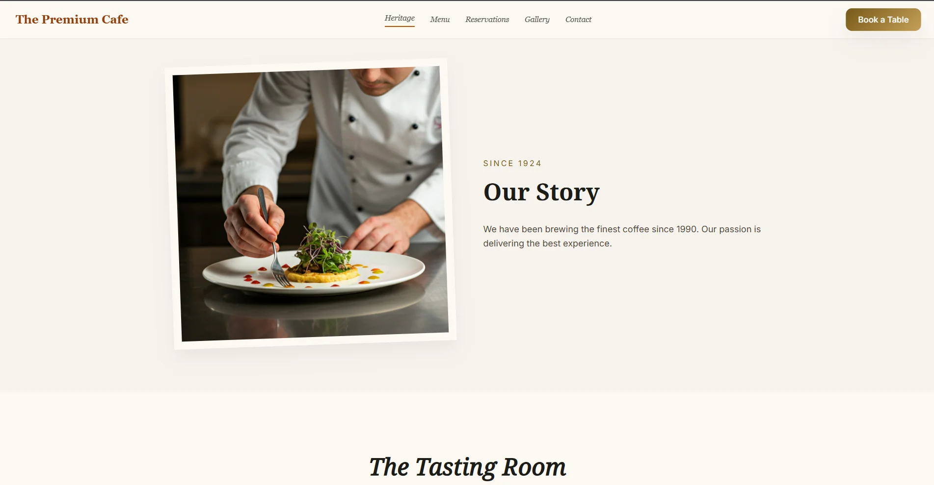 The Premium Cafe – Modern Cafe Website & Admin Panel - 2