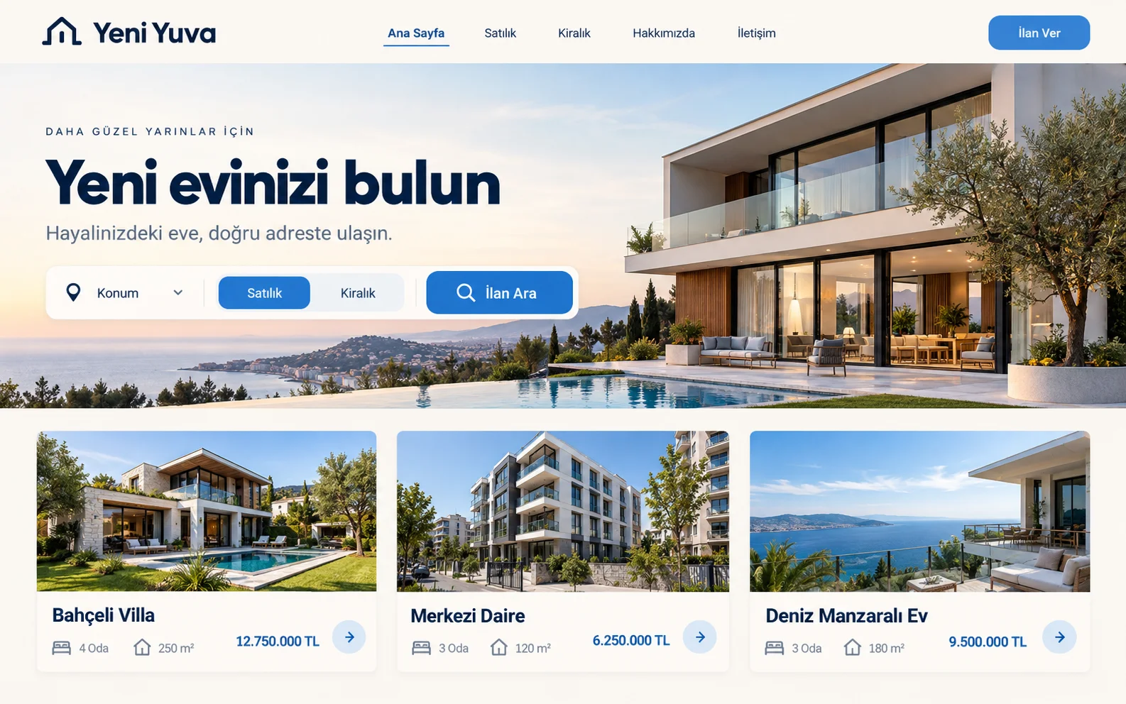 Emlak İlan ve Portföy Yönetim Sistemi