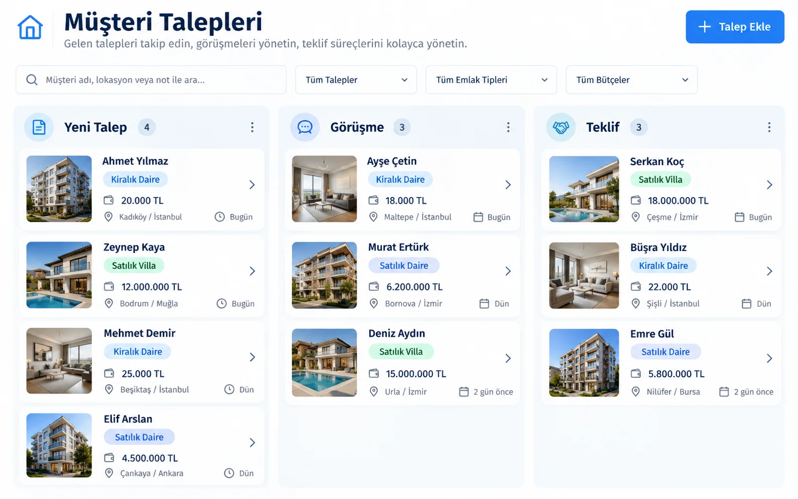 Müşteri Talep Takibi