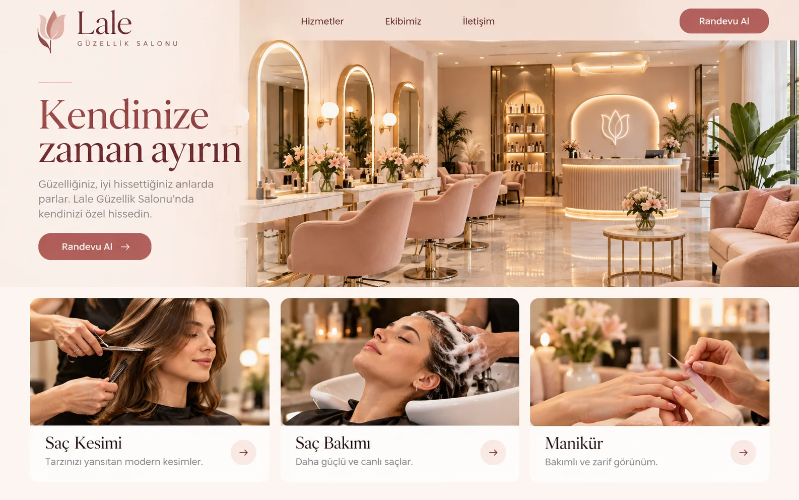 Salon Website & Service List