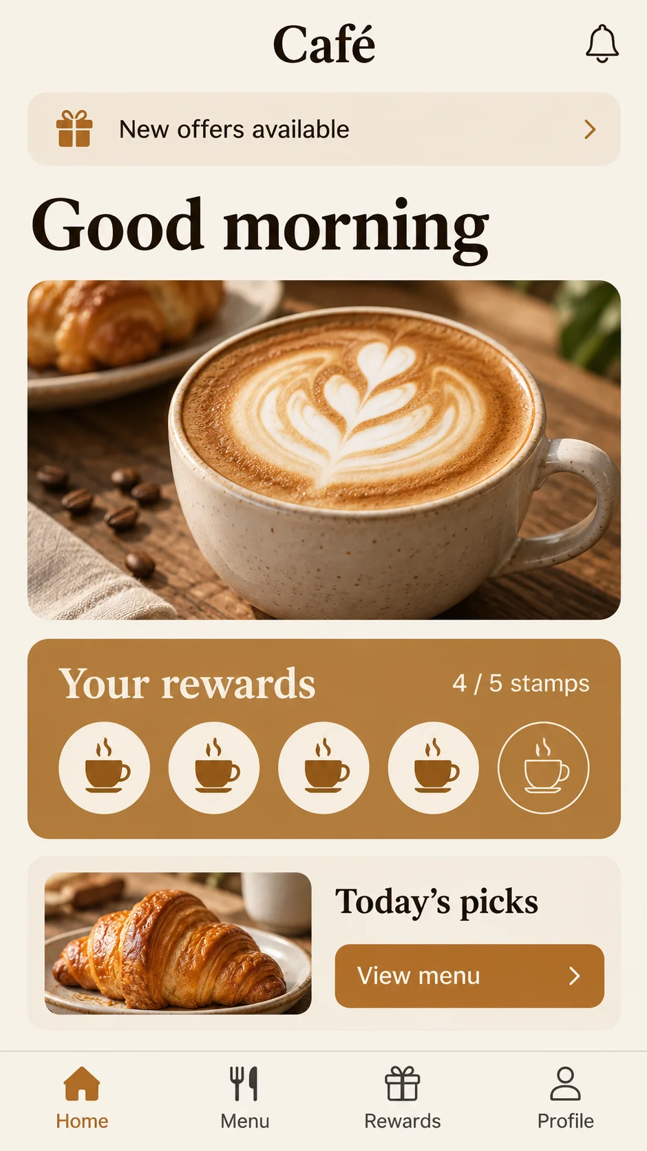 Mobile Menu App