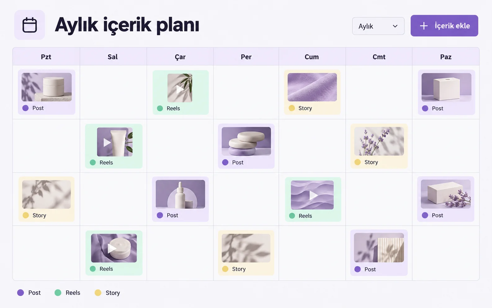 Monthly Content Plan