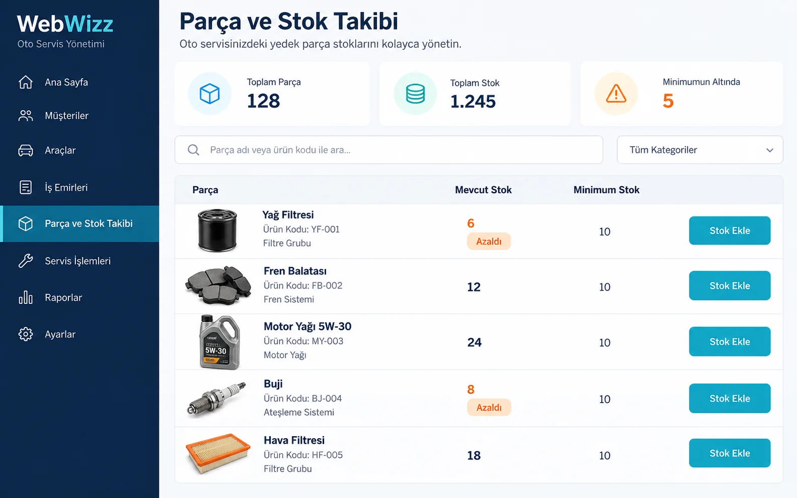 Parts & Inventory Tracking
