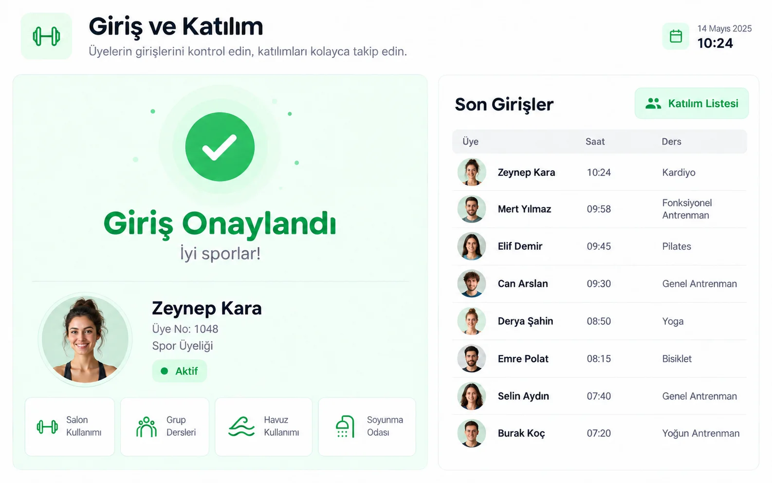 Giriş ve Katılım Takibi
