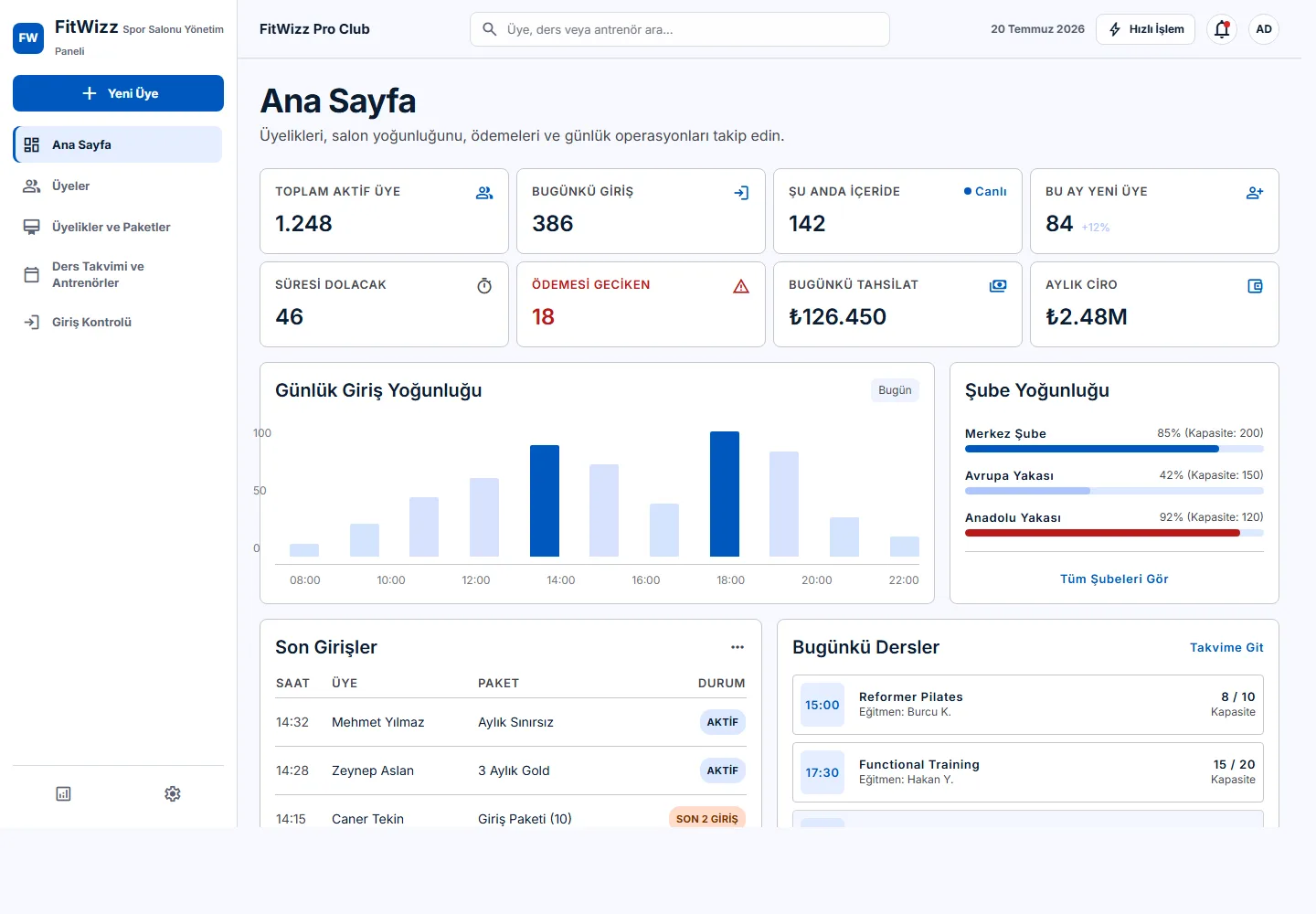 FitWizz - Gym Membership and Operations Management System - 1