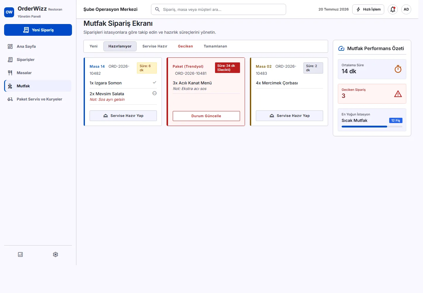 OrderWizz - Restaurant Ordering and Kitchen Operations System - 3
